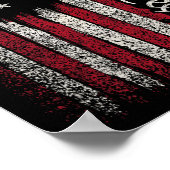 1776 Flag Verfassung Unabhängigkeitstag Amerikanis Poster (Ecke)