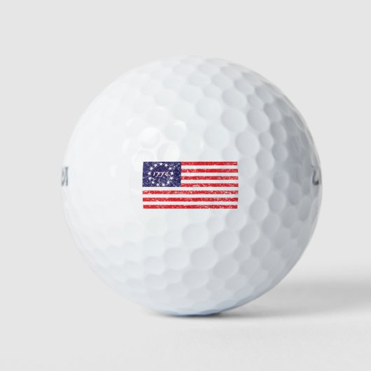 1776-Flagge Golfball (Vorderseite)