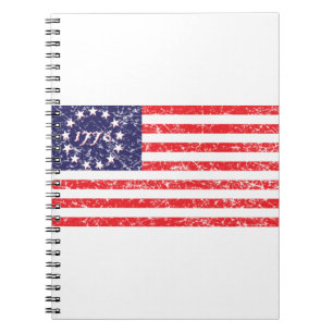 1776-Flagge Notizblock