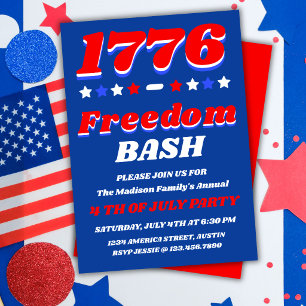 1776 Freedom Bash 4. Juli-Feier Einladung