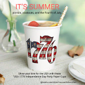 1776 Independence Day Paper Cup Pappbecher