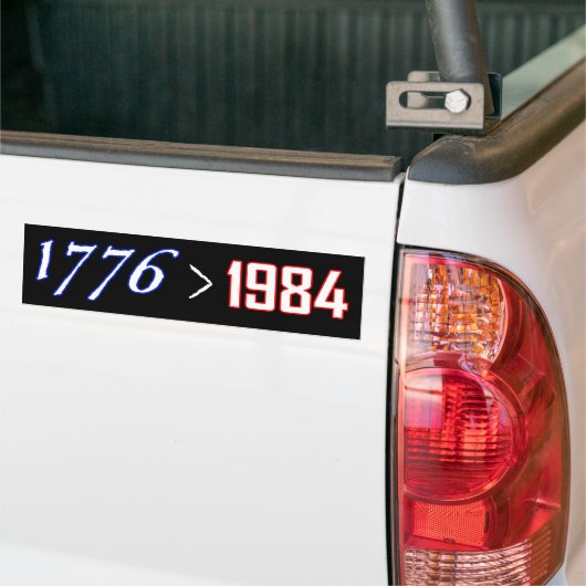 1776 ist größer als 1984 autoaufkleber (Auf Lkw)