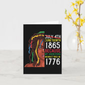 1776. Juli 4. Schwarz Karte (Gelbe Blume)