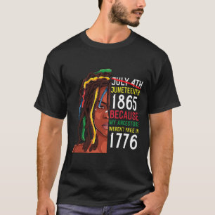 1776. Juli 4. Schwarz T-Shirt