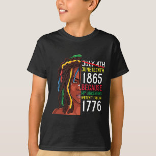 1776. Juli 4. Schwarz T-Shirt