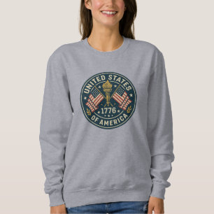 1776 Liberty Torch — Vintages Americana-Siegel Sweatshirt