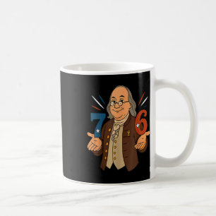 1776 Lustig Benjamin Ben Franklin Meme Sechs Siebe Kaffeetasse