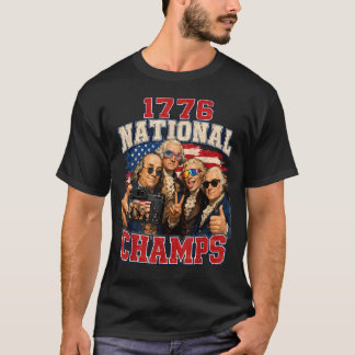 1776 National Champs Lustiger Patriotischer Amerik T-Shirt
