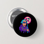 1776 Over 67 Funny Meme George Washington Drip  Button (Vorne & Hinten)