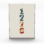 1776 Patriotic American Flag Fotoblock (Vorderseite)