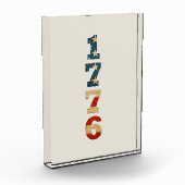 1776 Patriotic American Flag Fotoblock (Links)