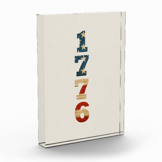 1776 Patriotic American Flag Fotoblock (Links)