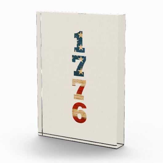 1776 Patriotic American Flag Fotoblock (Rechts)