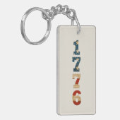 1776 Patriotic American Flag Schlüsselanhänger (Vorderseite links)