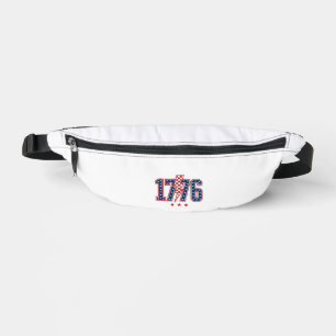 1776 Patriotischer Blitz vintage Grafik T-Shirt_ Bauchtasche