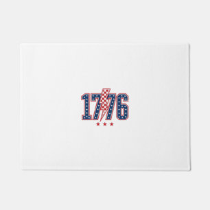1776 Patriotischer Blitz vintage Grafik T-Shirt_ Fußmatte