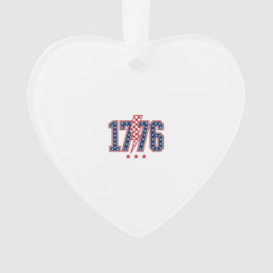 1776 Patriotischer Blitz Vintage Grafik T-Shirt_ Ornament