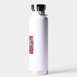 1776 Patriotisches Feuerwerk Vintage Vektor Design Trinkflasche
