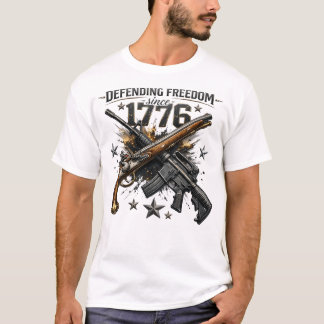 1776 Patriotisches Freiheits-Americana-Grafik T-Shirt