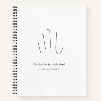 1776 Smiths Unsichtbare Hand Minimalistisch Notizblock