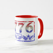 1776 Sterne Tasse (VorderseiteRechts)