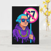 1776 Über 67 Lustiges Meme George Washington Drip  Karte (Gelbe Blume)