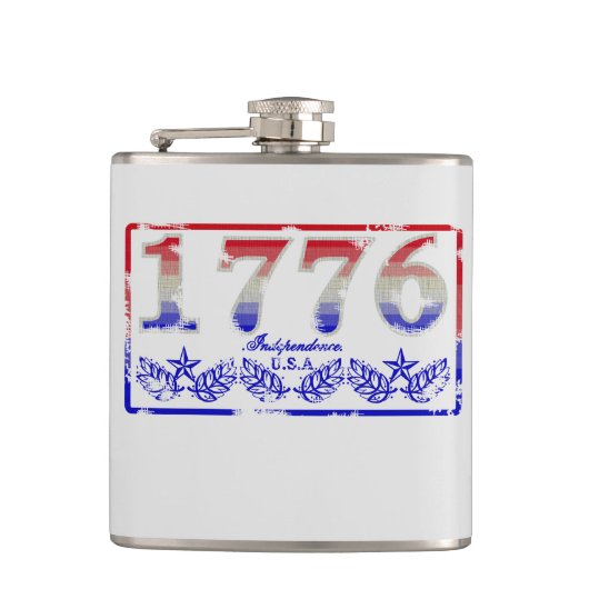 1776 Unabhängigkeit Flachmann (Vorderseite)