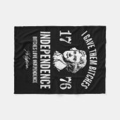 1776 Unabhängigkeit Fleecedecke (Vorderseite (Horizontal))
