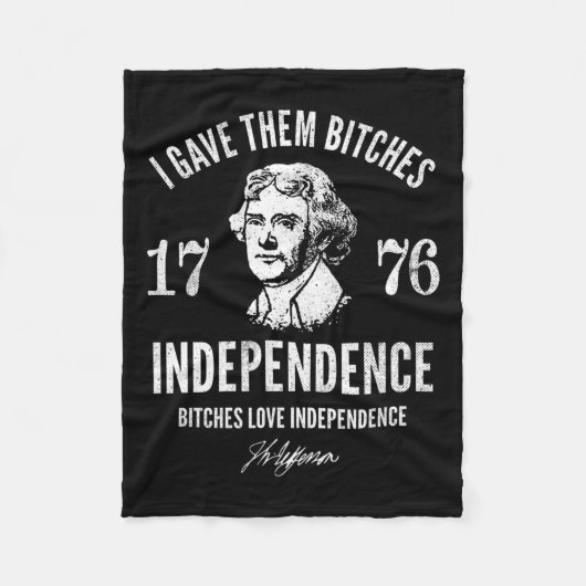 1776 Unabhängigkeit Fleecedecke (Vorderseite)