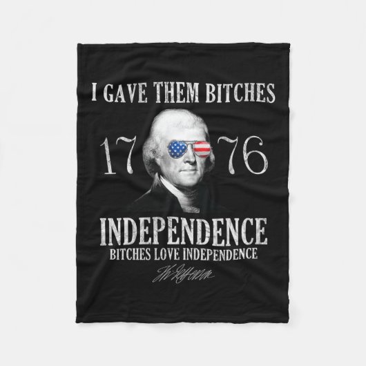 1776 Unabhängigkeit Fleecedecke (Vorderseite)