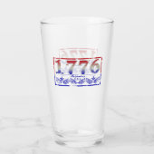 1776 Unabhängigkeit Glas (Rückseite)