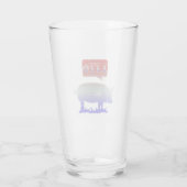 1776 Unabhängigkeit Schweine Glas (Rückseite)