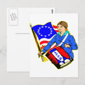 1776 Unabhängigkeitskrieg Postkarte (Vorne/Hinten)