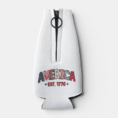 1776 Unabhängigkeitstag Flasche Cooler Flaschenkühler (Rückseite)