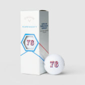 1776 USA Golf Balls - Personalisierte Nummer Retro Golfball (Verpackung)