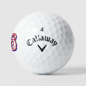 1776 USA Golf Balls - Personalisierte Nummer Retro Golfball (Logo)