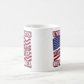 1776 USA mit der Flagge der USA Kaffeetasse (Mittel)
