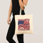 1776 USA mit der Flagge der USA Tragetasche (Vorderseite (Produkt))