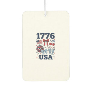 1776 USA Patriotisches Coquette Vektor Design_1 Autolufterfrischer