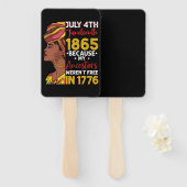 1776 war mein Vorfahren nicht frei Fächer (Vorne und Hinten)