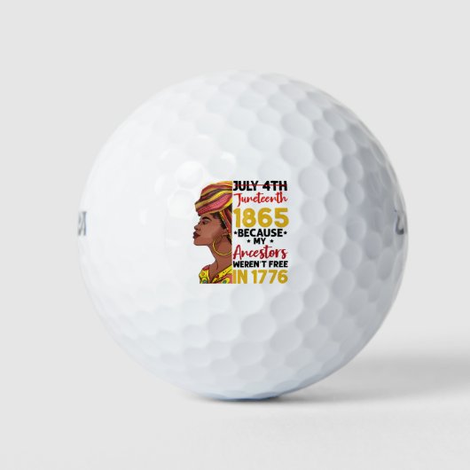 1776 war mein Vorfahren nicht frei Golfball (Vorderseite)
