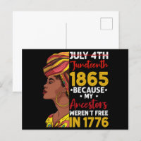 1776 war mein Vorfahren nicht frei