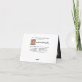 1776 Wedding Collection (Danke) Dankeskarte (Rückseite)