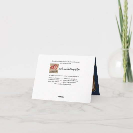 1776 Wedding Collection (Danke) Dankeskarte (Rückseite)