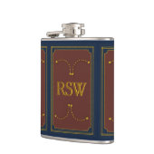 1776 Wedding Collection Mit Monogramm Flachmann (Links)