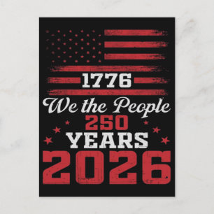 1776 Wir, das Volk, Amerika 250 Jahre Feiertagspostkarte