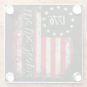 1776 Wir, das Volk Glasuntersetzer (Rückseite)