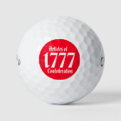 1777 Artikel der Konföderation Golfball (Vorderseite)