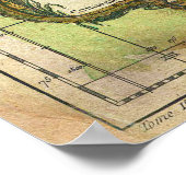 1778 Bellin Nautical Chart oder Karte der Welt Poster (Ecke)