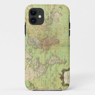 1778 Bellin-Seekarte oder Weltkarte Case-Mate iPhone Hülle